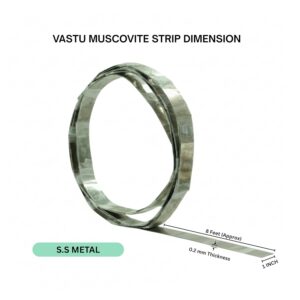 Aluminium Muscovite Metal Strip (1 Inch Width, 8 Feet Length, 0.20 MM Thickness)