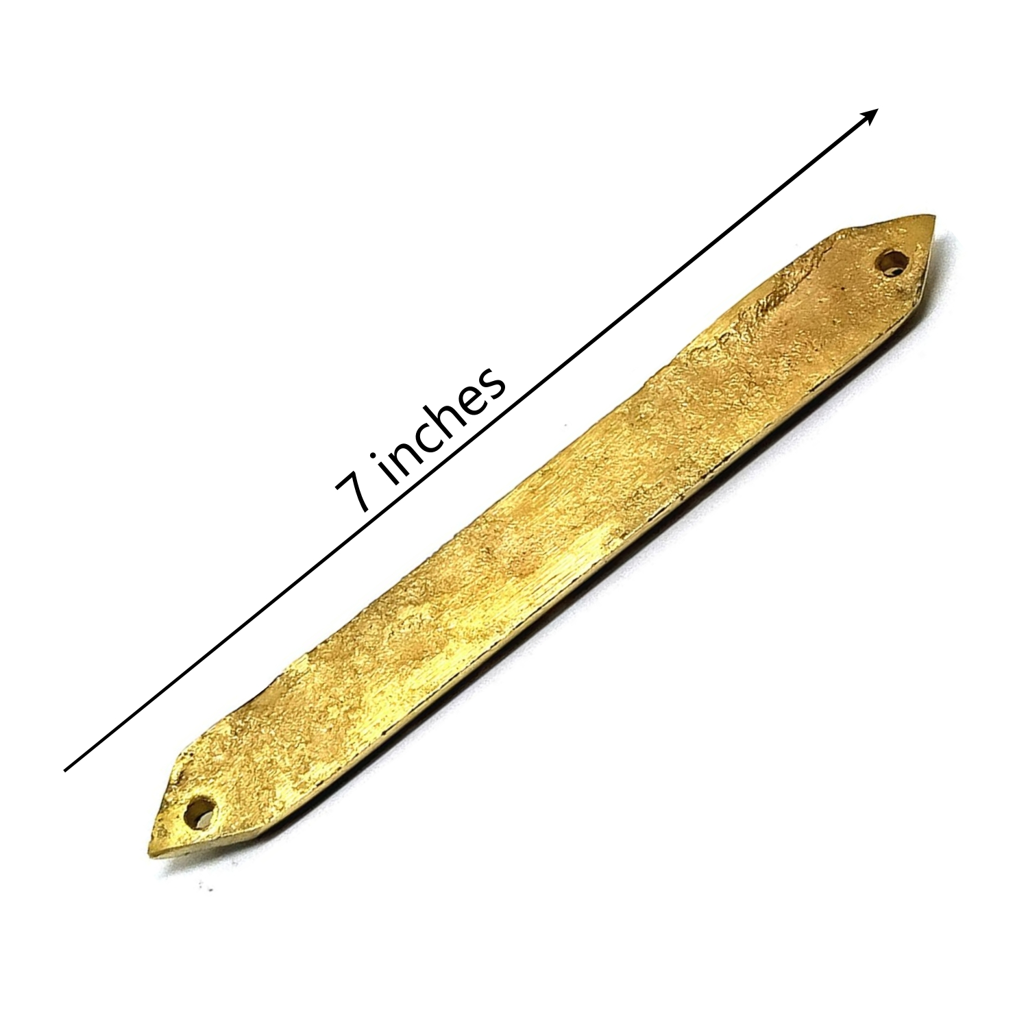 Brass 9 Pyramids Strip for Vastu Remedies (Size 7 Inches) - Image 2