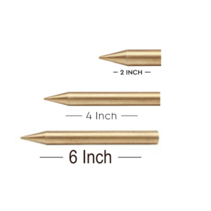 Brass Keel Shape Rod for Vastu Remedies - 16 MM Diameter (Three Sizes Available)