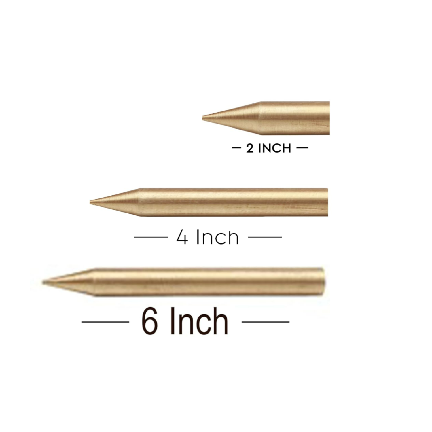 Brass Keel Shape Rod for Vastu Remedies - 16 MM Diameter (Three Sizes Available)