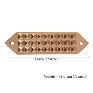Copper 27 Pyramids Strip for Vastu Remedies (4 Inches)