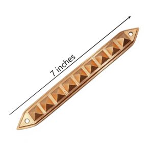 Copper 9 Pyramids Strip for Vastu Remedies (Size 7 Inches)