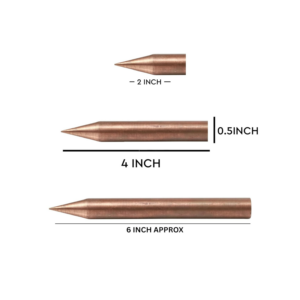 Copper Keel Shape Rod for Vastu Remedies - 16 MM Diameter (Three Sizes Available)