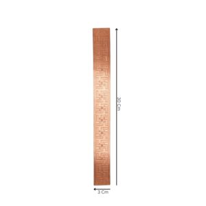 Copper Swastik Strip for Main Door Vastu Remedy (Size 12 Inches)