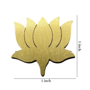 Pure Brass Lotus Vastu Remedy (Size 1 Inch)